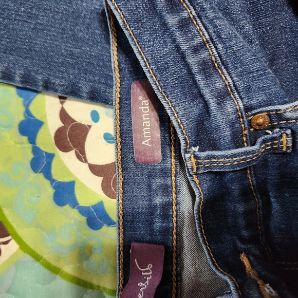 Gloria Vanderbilt Blue Straight Leg Jeans - Picture 4 of 7